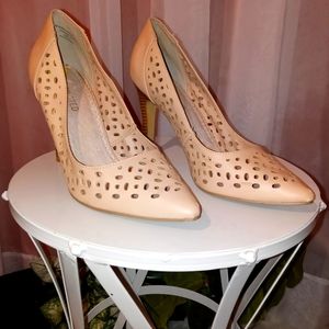 Women's high-heeled shoes.